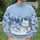 Snowman Cat in a Snowy Mountain Village for Cozy Christmas Holiday Celebrations All-over Print Knitted Sweater - 6