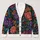 Jewel Tone Botanical Florals For Vintage Layering, Everyday Wear, And Nature Lovers All-over Print Knitted Cardigan - 1