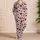 Charcoal Heart Motif Cozy Romantic Valentine's Day Gift Idea For Women At-Home Comfort Satin Pajamas Set - 4