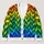 Vibrant Rainbow Twisted Ribbon Texture Colorblock Casual Everyday Layering Style for Women All-over Print Knitted Cardigan - 1