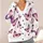 Purple Butterfly Motifs for Relaxed Everyday Layering, Women's Nature-Inspired Style All-over Print Knitted Cardigan - 4