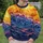 Fiery Sky and Frozen Peaks for Adventurous Autumn Travel and Relaxed Weekend Escapes All-over Print Knitted Sweater - 6
