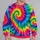 Vibrant Spiral Tie Dye for Outdoor Walks and Relaxed Weekends All-over Print Knitted Sweater - 2