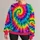 Vibrant Spiral Tie Dye for Outdoor Walks and Relaxed Weekends All-over Print Knitted Sweater - 1
