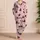 Black Cat Cocktail Glasses Lounge Gift for Cat Lovers, Cozy Evenings for Women at Home Satin Pajamas Set - 4