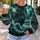 Tall Sailing Ship In Emerald Storm Seas For Nautical Adventure And Coastal Style All-over Print Knitted Sweater - 5