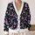 Purple Slug Monsters and Daisies for Playful Everyday Layering Style for Casual Men All-over Print Knitted Cardigan - 2