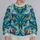 Symmetrical Blue Surreal Abstract for Creative Streetwear and Everyday Casual Style All-over Print Knitted Sweater - 2