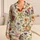 Vintage Floral Garden With Dragonflies For Elegant Lounging And Women's Relaxed Nights Satin Pajamas Set - 1