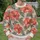 Coral Hibiscus and Palm Leaves for Tropical Getaways and Relaxed Weekends All-over Print Knitted Sweater - 6