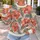 Coral Hibiscus and Palm Leaves for Tropical Getaways and Relaxed Weekends All-over Print Knitted Sweater - 5