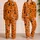 Vibrant Pumpkin Witch Hat Bat Halloween Sleepwear Set For Cozy Festive Nights At Home Satin Pajamas Set - 2