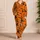 Vibrant Pumpkin Witch Hat Bat Halloween Sleepwear Set For Cozy Festive Nights At Home Satin Pajamas Set - 4