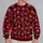 Red And Black Buffalo Check Snowflakes For Cozy Christmas Celebrations With Family All-over Print Knitted Sweater - 2