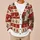 Funny Cat With Snowflakes For Cozy Holiday Gatherings And Relaxed Winter Layering All-over Print Knitted Cardigan - 6