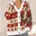 Funny Cat With Snowflakes For Cozy Holiday Gatherings And Relaxed Winter Layering All-over Print Knitted Cardigan - 4