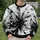 Monochrome Ink Burst Abstract for Creative Commutes and Everyday Streetwear All-over Print Knitted Sweater - 6