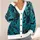Dark Rose Bats And Thorn Vines For Halloween Nights And Gothic Casual Layering Style All-over Print Knitted Cardigan - 4