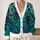 Dark Rose Bats And Thorn Vines For Halloween Nights And Gothic Casual Layering Style All-over Print Knitted Cardigan - 2