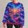 Radiant Cloudscape And Starry Sky For Peaceful Evening Walks And Relaxing At Home All-over Print Knitted Sweater - 1