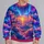 Radiant Cloudscape And Starry Sky For Peaceful Evening Walks And Relaxing At Home All-over Print Knitted Sweater - 2