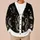 Celestial Moon Snake Medallion for Casual Layering and Nighttime Streetwear Style All-over Print Knitted Cardigan - 6