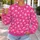 White Palm Trees on Hot Pink for Tropical Vacations and Summer Getaways All-over Print Knitted Sweater - 5