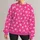 White Palm Trees on Hot Pink for Tropical Vacations and Summer Getaways All-over Print Knitted Sweater - 1