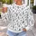 Black Music Notes on White for Concert Nights, Music Lovers, and Everyday Casual Style All-over Print Knitted Sweater - 5