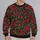 Red Rose and Sage Vine Botanical Motif for Everyday Streetwear and Commuting Wear All-over Print Knitted Sweater - 2