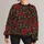 Red Rose and Sage Vine Botanical Motif for Everyday Streetwear and Commuting Wear All-over Print Knitted Sweater - 1