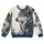 Silver Gray Wolf and Blue Feathers for Nature Lovers and Woodland Adventures All-over Print Knitted Sweater - 4