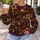 Golden Star Ornaments and Glowing Evergreen Boughs for Festive Holiday Gatherings All-over Print Knitted Sweater - 5