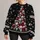 Santa Skull Christmas Tree for Festive Winter Parties and Holiday Gatherings All-over Print Knitted Sweater - 1