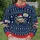 Santa Hat Spider With Free Hugs Sign for Festive Holiday Parties and Winter Cheer All-over Print Knitted Sweater - 6