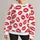 Red Lipstick Kiss Marks for Bold Streetwear, Playful Everyday Style and Nights Out All-over Print Knitted Sweater - 1