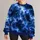 Electric Blue Storm Clouds and Lightning for Bold Casual Wear and Dramatic Everyday Style All-over Print Knitted Sweater - 1