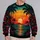 Tropical Sunset Palm Trees and Ocean for Summer Beach Days and Island Getaways All-over Print Knitted Sweater - 2
