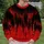 Black And Crimson Distressed Ink Texture For Bold Streetwear And Everyday Casual Style All-over Print Knitted Sweater - 6