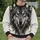 Realistic Wolf Portrait for Outdoor Adventures and Everyday Casual Wear All-over Print Knitted Sweater - 6