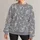 Soft Gray And White Floral Blooms For Casual Everyday Style And Thoughtful Gift Giving All-over Print Knitted Sweater - 1