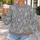 Soft Gray And White Floral Blooms For Casual Everyday Style And Thoughtful Gift Giving All-over Print Knitted Sweater - 5