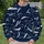 Navy White Abstract Brushstrokes For Everyday Streetwear And Creative Casual Style All-over Print Knitted Sweater - 6