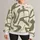 Ivory Khaki Abstract Brushstrokes for Creative Weekends and Everyday Streetwear All-over Print Knitted Sweater - 1