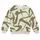 Ivory Khaki Abstract Brushstrokes for Creative Weekends and Everyday Streetwear All-over Print Knitted Sweater - 4