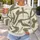 Ivory Khaki Abstract Brushstrokes for Creative Weekends and Everyday Streetwear All-over Print Knitted Sweater - 5