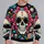 Colorful Cosmic Skull Collage for Festivals, Parties and Bold Streetwear Fans All-over Print Knitted Sweater - 2