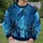 Blue Underwater City and Whale Nightscape for Ocean Lovers and Everyday Streetwear All-over Print Knitted Sweater - 6