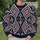 Navy Ivory Burgundy Geometric Diamonds For Streetwear And Outdoor Style All-over Print Knitted Sweater - 6