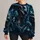 Cyan Cosmic Skull Scene for Sci-Fi Nights and Astronomy Lovers Who Explore Space All-over Print Knitted Sweater - 1